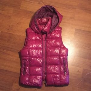 Purple puffer vest